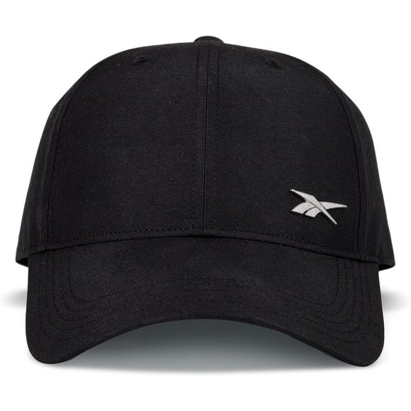 Men Women Black Nylon Low Profile Metal Reebok Vector Badge Cap main image 7